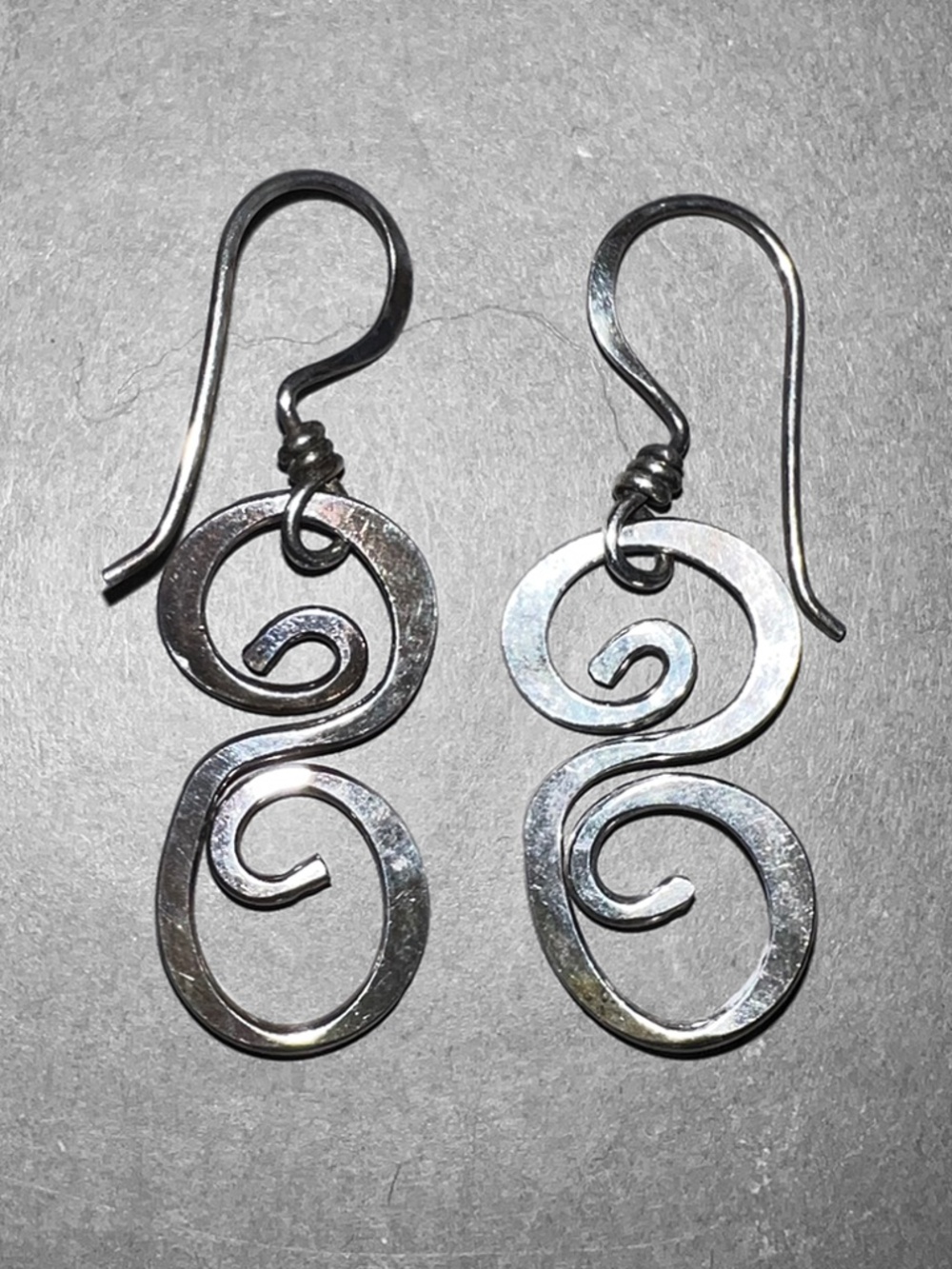 Sterling Silver Swirl Earrings